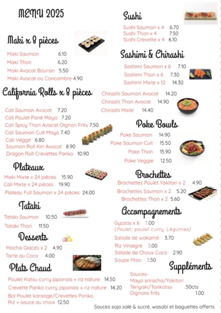 Sushi go - Menu Image 1